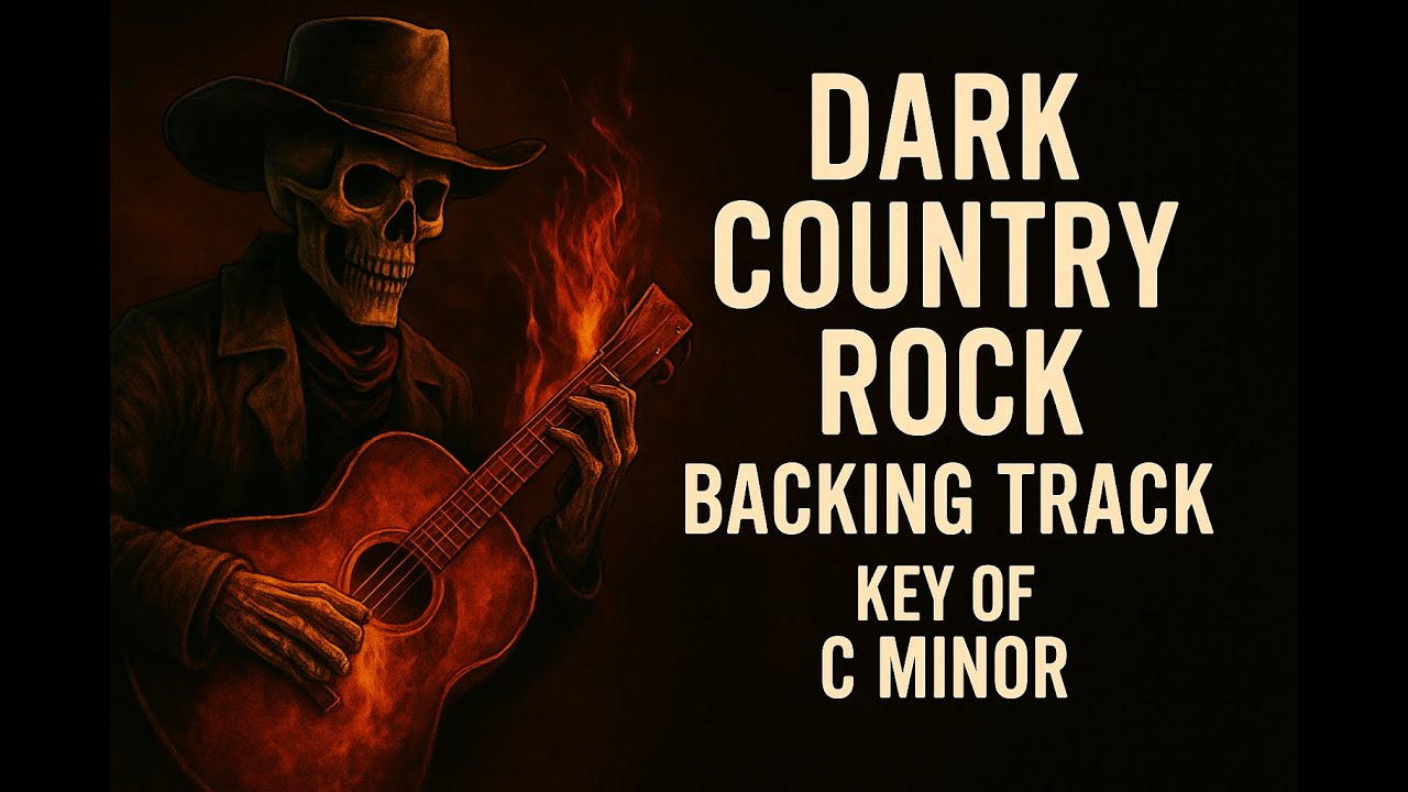 Cm Dark Country Rock Backing Track – Gritty Guitar Jam!
