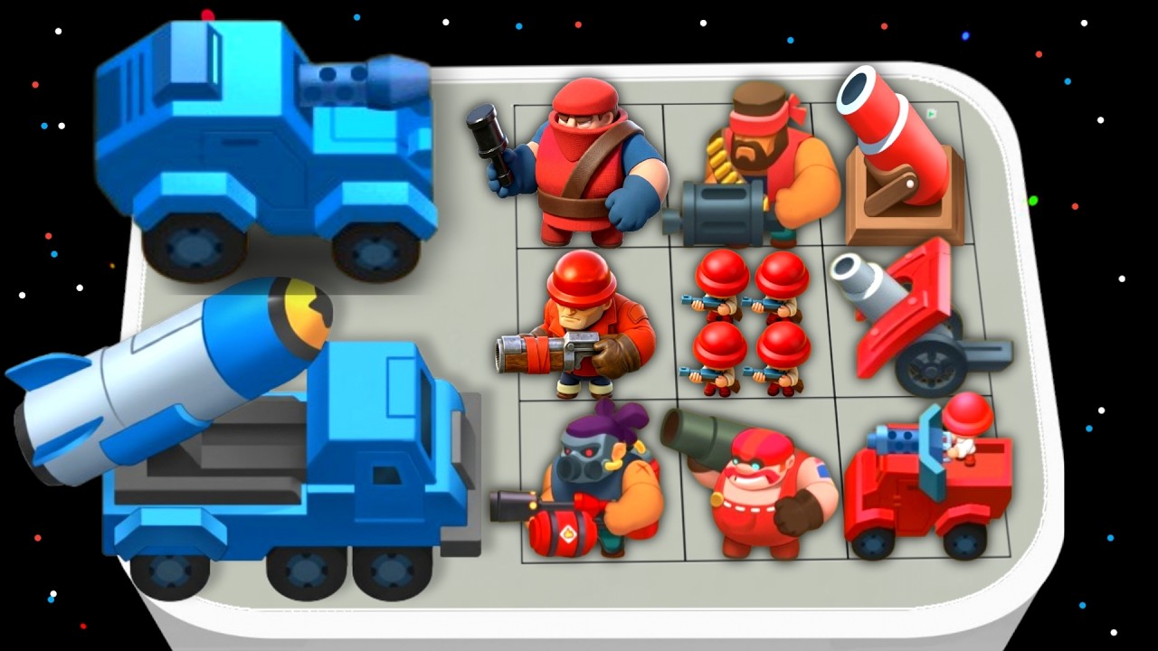 Merge Army World War - Blue Army vs Red Army's Battle, Tank Evolution 3D