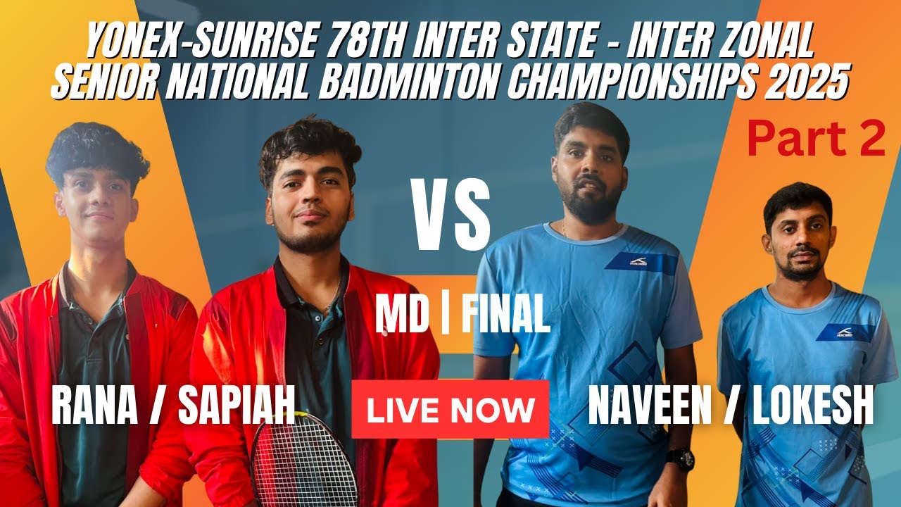 MD2 | FINAL | (HAR)RANA/SAPIAH VS (TN)NAVEEN/LOKESH #bwf #badminton #fan4ever
