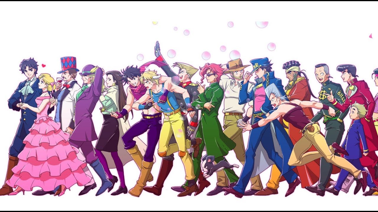 Size comparison of jojo's characters !