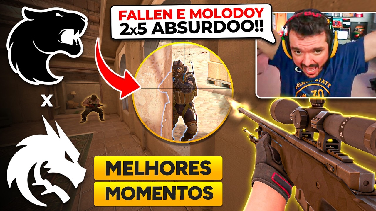 MOLODOY e FALLEN JOGANDO MUITO! - FURIA x SPIRIT - IEM KRAKÓW - MELHORES MOMENTOS