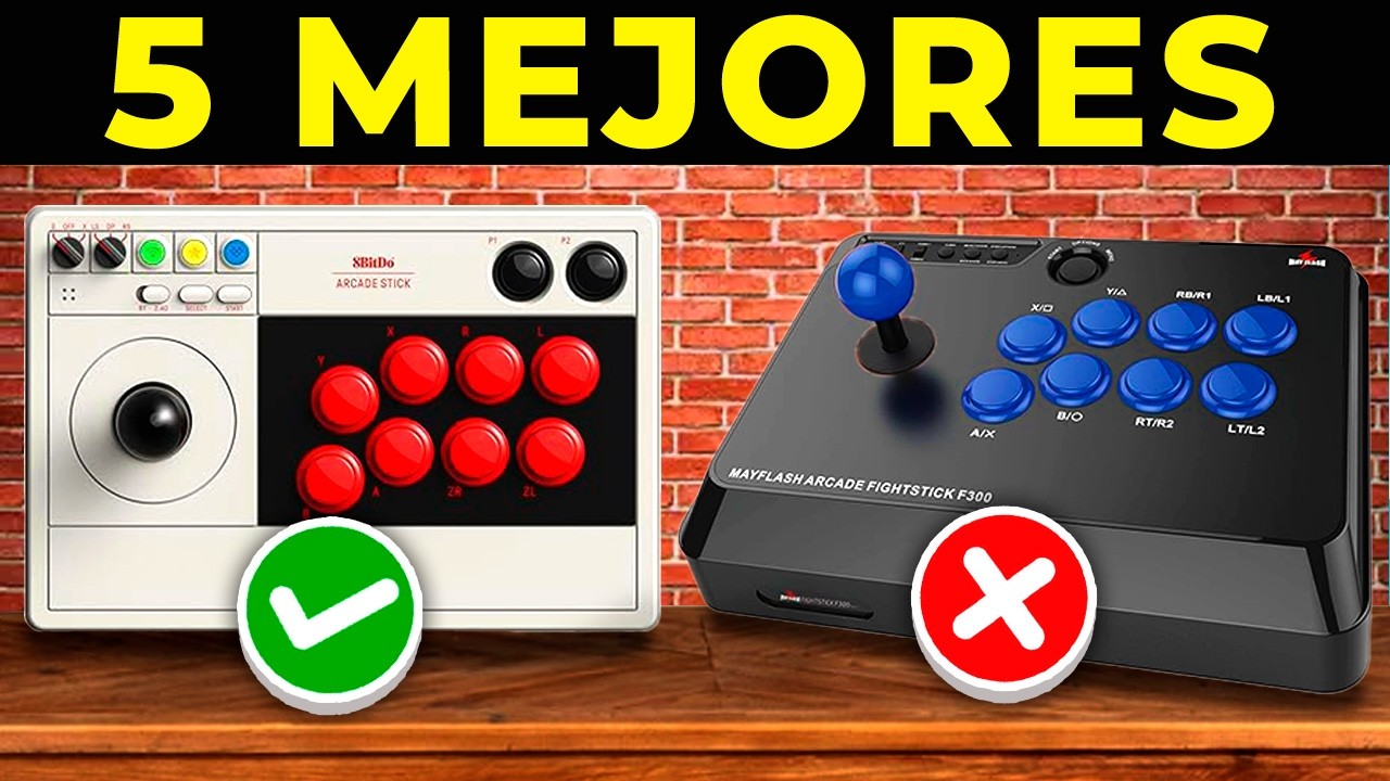 ✅ Los 5 MEJORES ARCADE STICKS 2025 | PALANCAS ARCADE Calidad Precio en AMAZON
