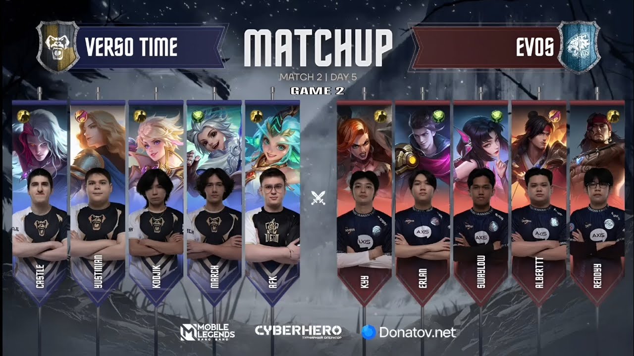 EVOS VS VERSO TIME | WINTER IS COMING TOURNAMENT | GAME 2 - Mobile Legends