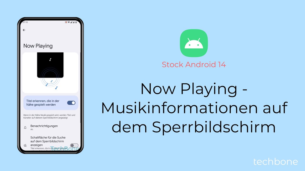 Now Playing einschalten oder ausschalten [Android 14]