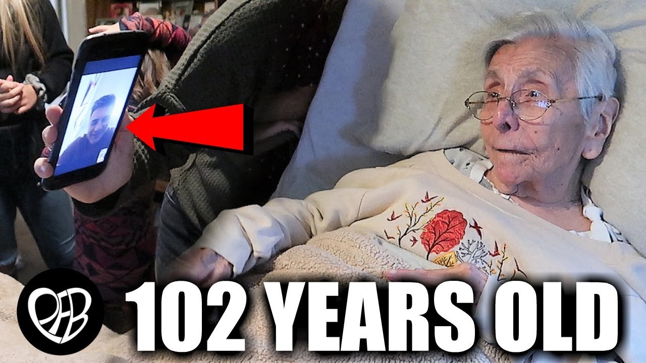 102 YEAR OLD WOMAN WAS SURPRISED BY GREAT GRANDSON | 102 YEAR OLD GRANDMOTHER DIDN'T EXPECT SURPRISE