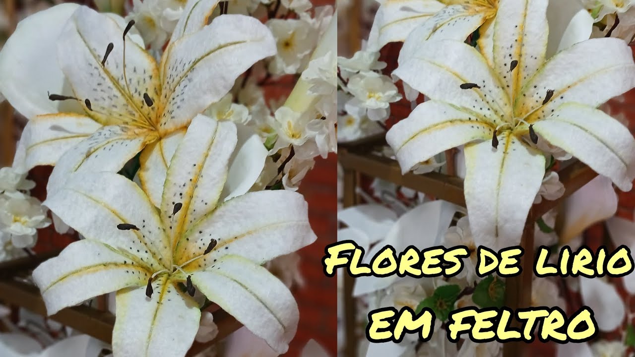 Como fazer flores de lírio..fácil fácil fácil de fazer