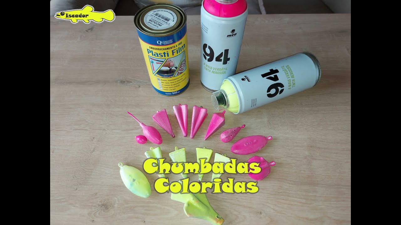 Chumbadas de Pesca Coloridas