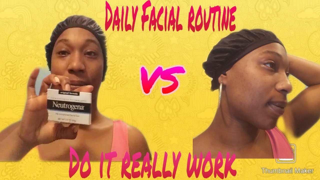 Neutrogena Face Bar Daily skin care Facial Clean Routine