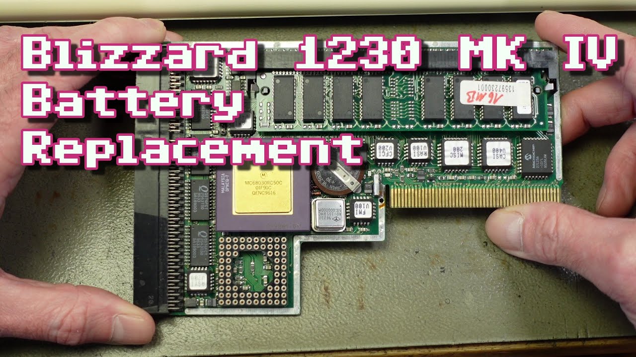 Blizzard 1230 MK IV Amiga Accelerator Battery Replacement
