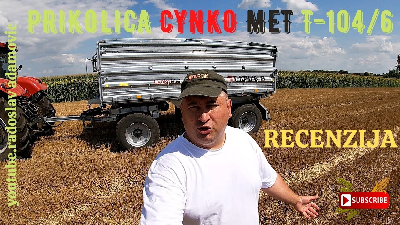 PRIKOLICA CYNKO MET T-104/6 : RECENZIJA ; TRACTOR TRAILER CYNKO MET T-104/6 : REVIEW