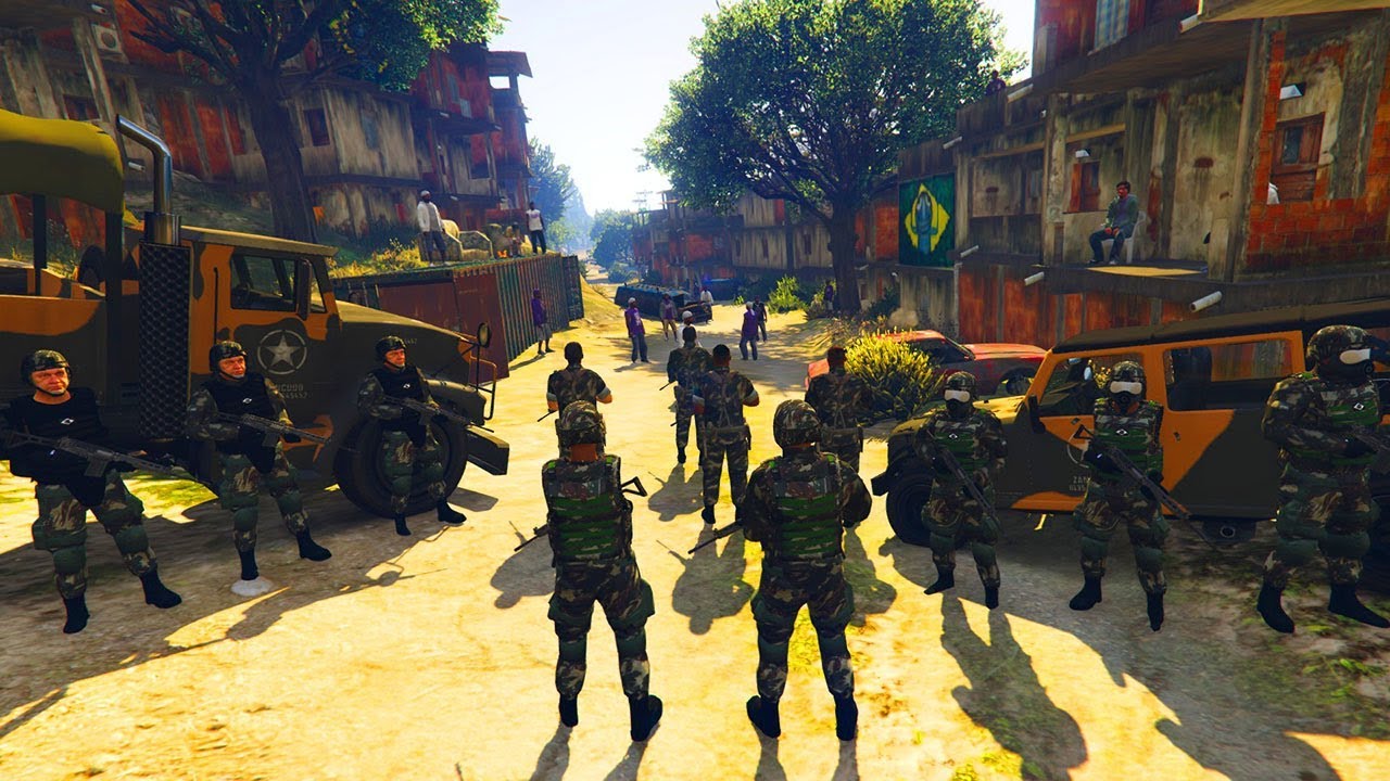 GTA V | VIDA POLICIAL | EXÉRCITO BRASILEIRO, O INIMIGO AGORA É OUTRO