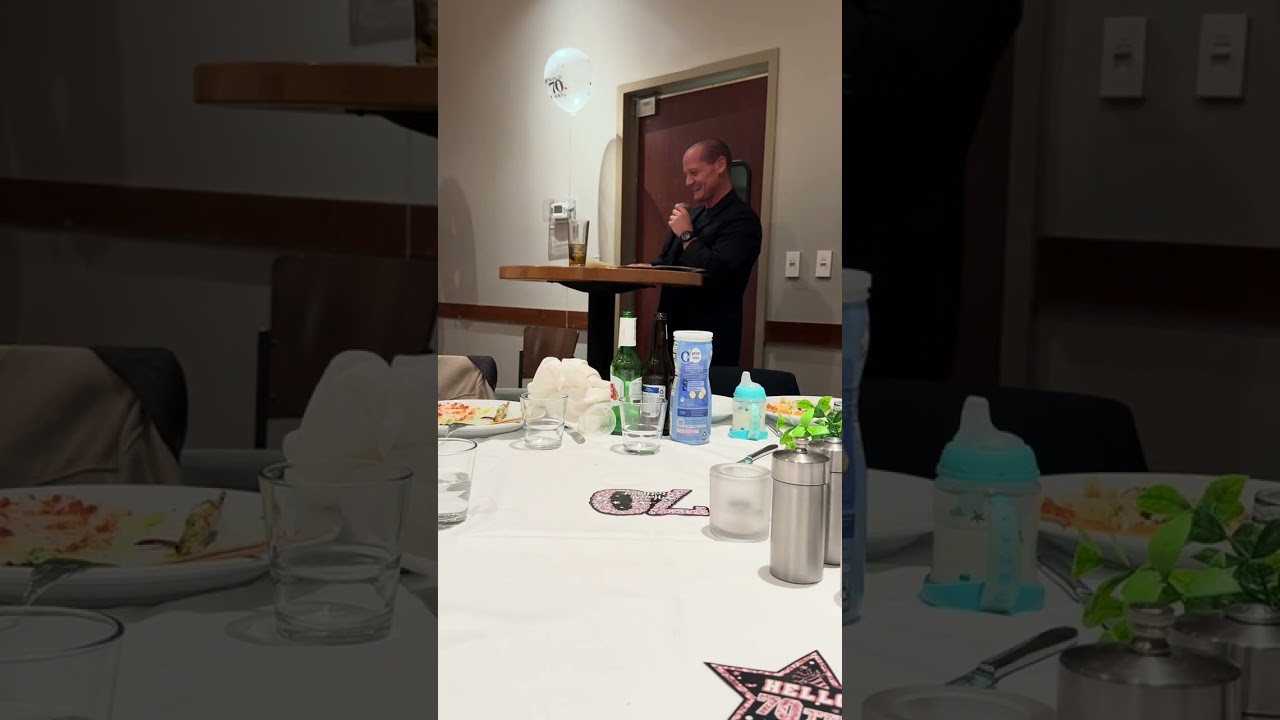 Joshua’s speech at Moushira’s 70th Birthday Party! 3-6-26