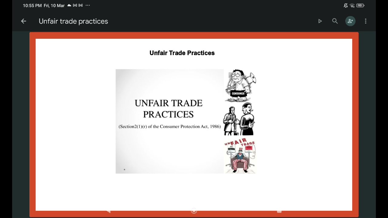 Unfair Trade Practices |