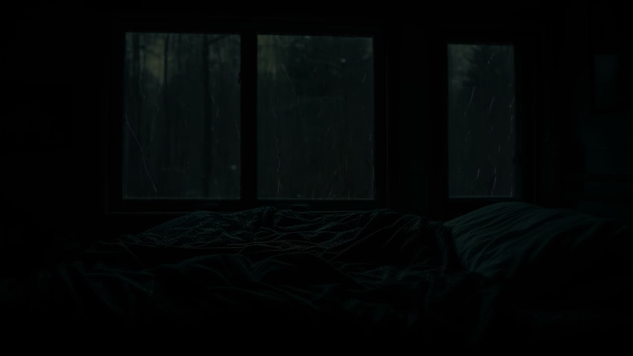Gentle Rain White Noise Black Screen (No Ads) for Focus and Relaxation