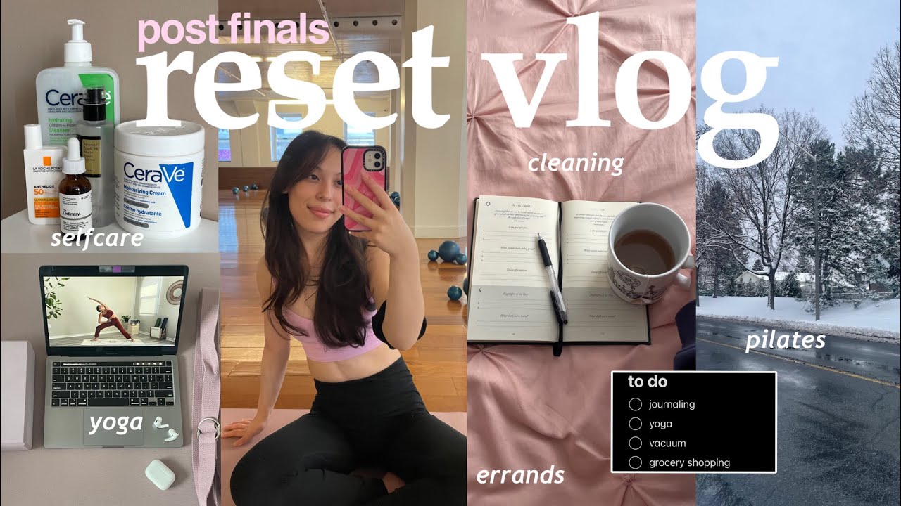 a post-finals reset vlog | deep cleaning, routines and healthy habits