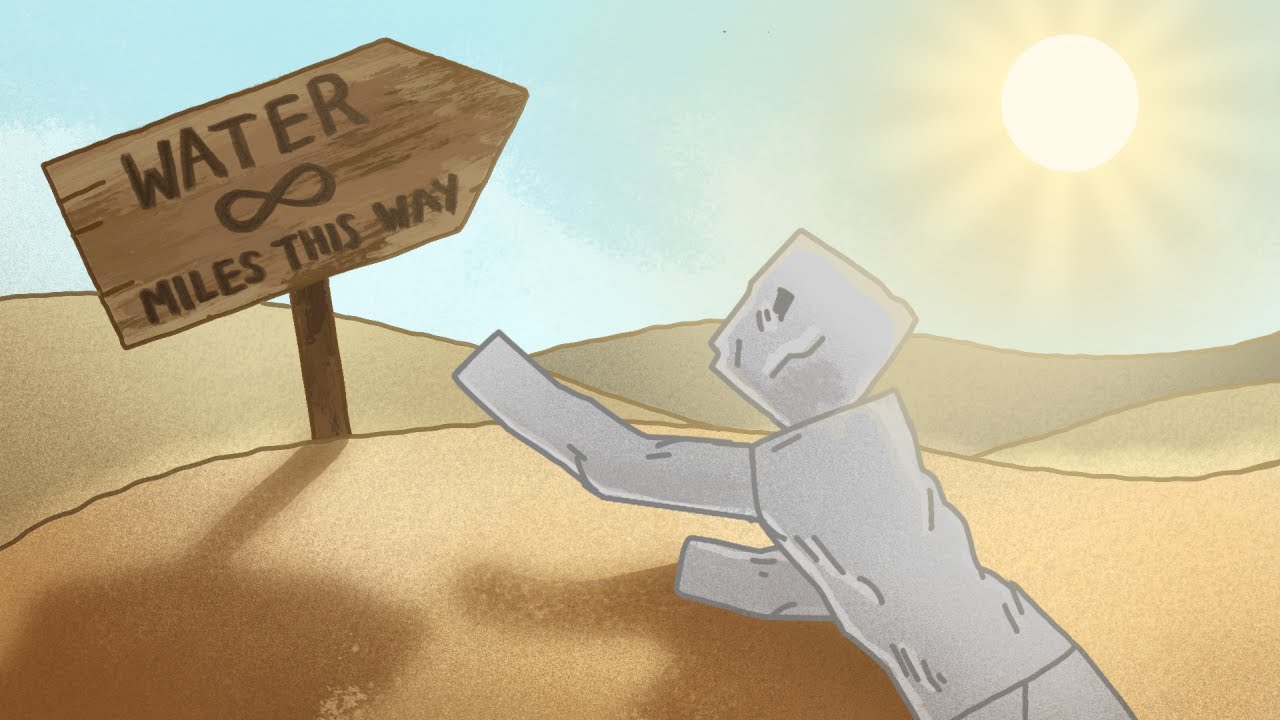 Crossing an INFINITE DESERT in People Playground