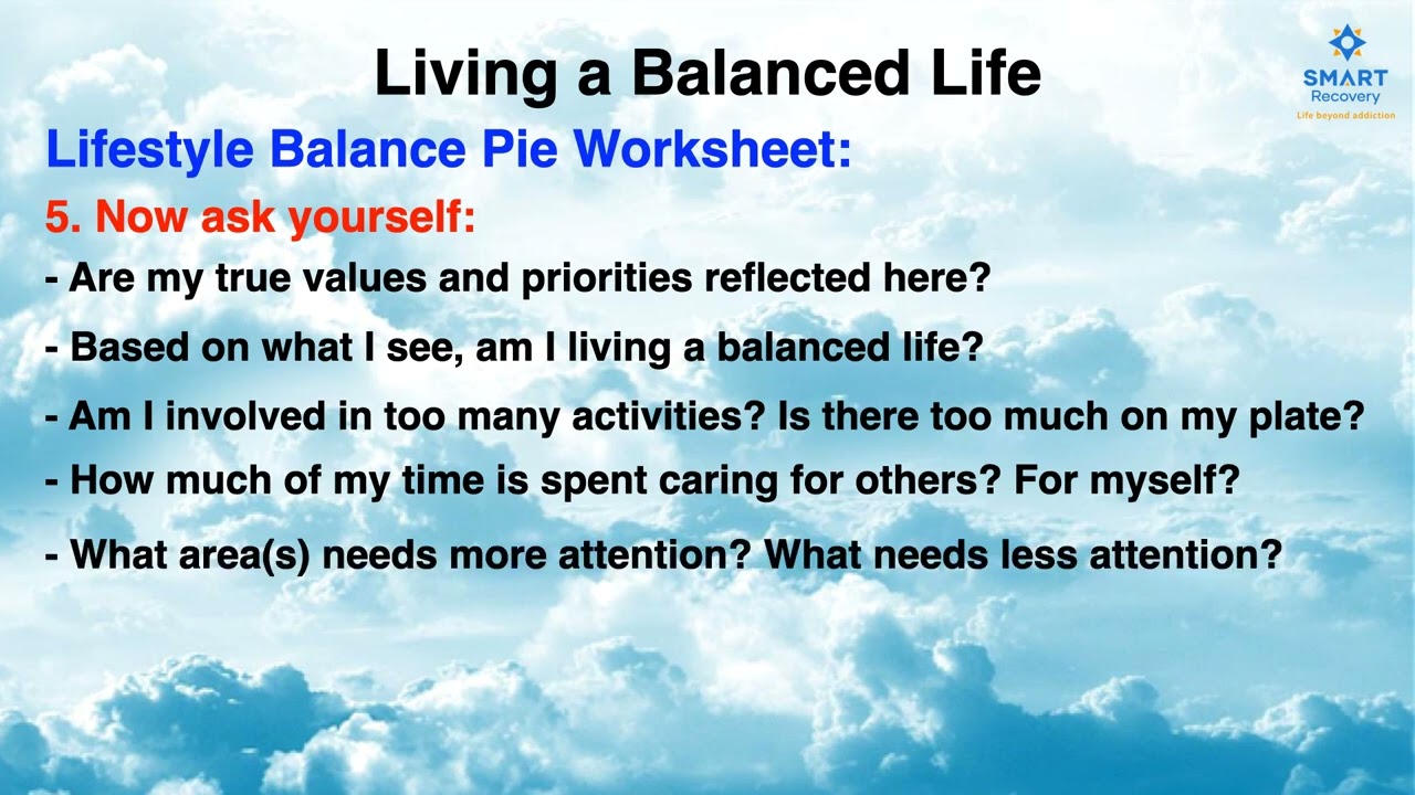 Live a Balanced Life - SMART Recovery Tips & Tools That Work