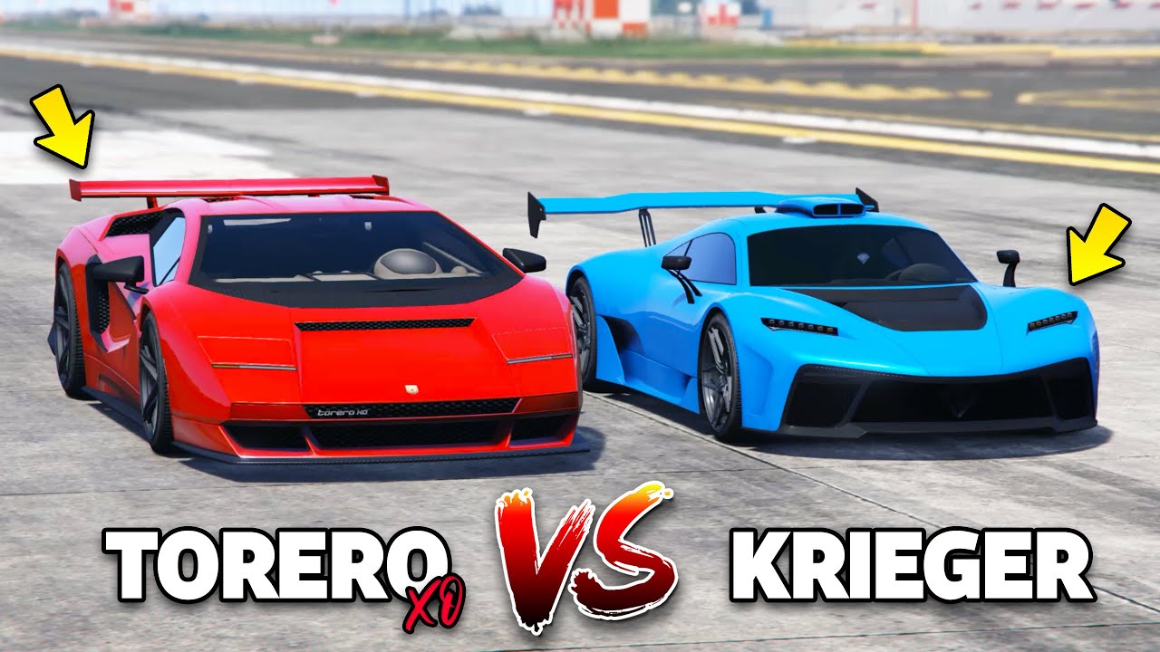 GTA 5 Online: TORERO XO VS KRIEGER (WHICH IS FASTEST?)