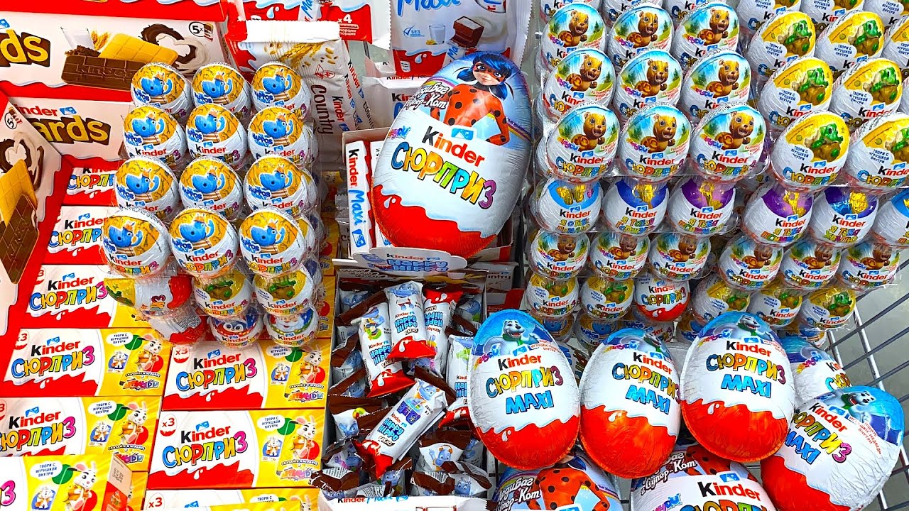 Конфеты и Сладости 😍 Мега Шоппинг! Kinder Giant Maxi, Chocolate, Cookies.Shopping a lot of candy
