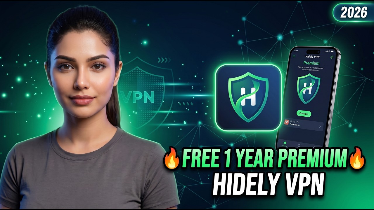 Hidely VPN Premium Free 2026  1 Year Premium Plan Free  Promo Code Working Unlimited VIP Access
