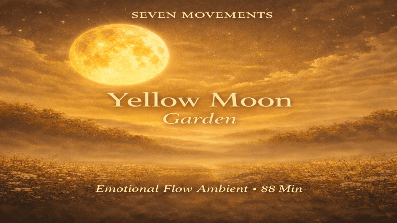 Emotional Flow Ambient 🌙 Moon Garden | Thursday Yellow Joy – Seven Movements (88 Min)