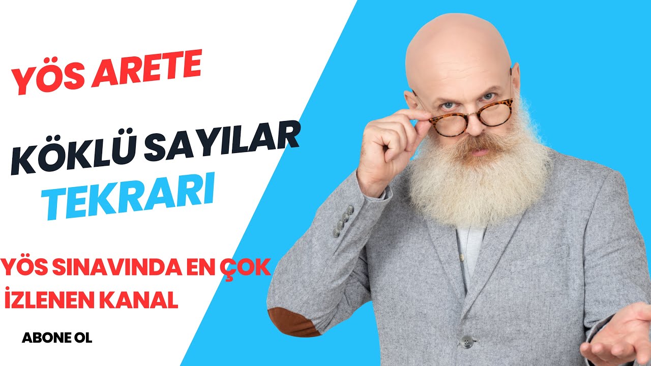 YÖS SINAVI | YÖS MATEMATİK - 1 | KÖKLÜ SAYILAR SORU ÇÖZÜMÜ | (YÖS 2024)
