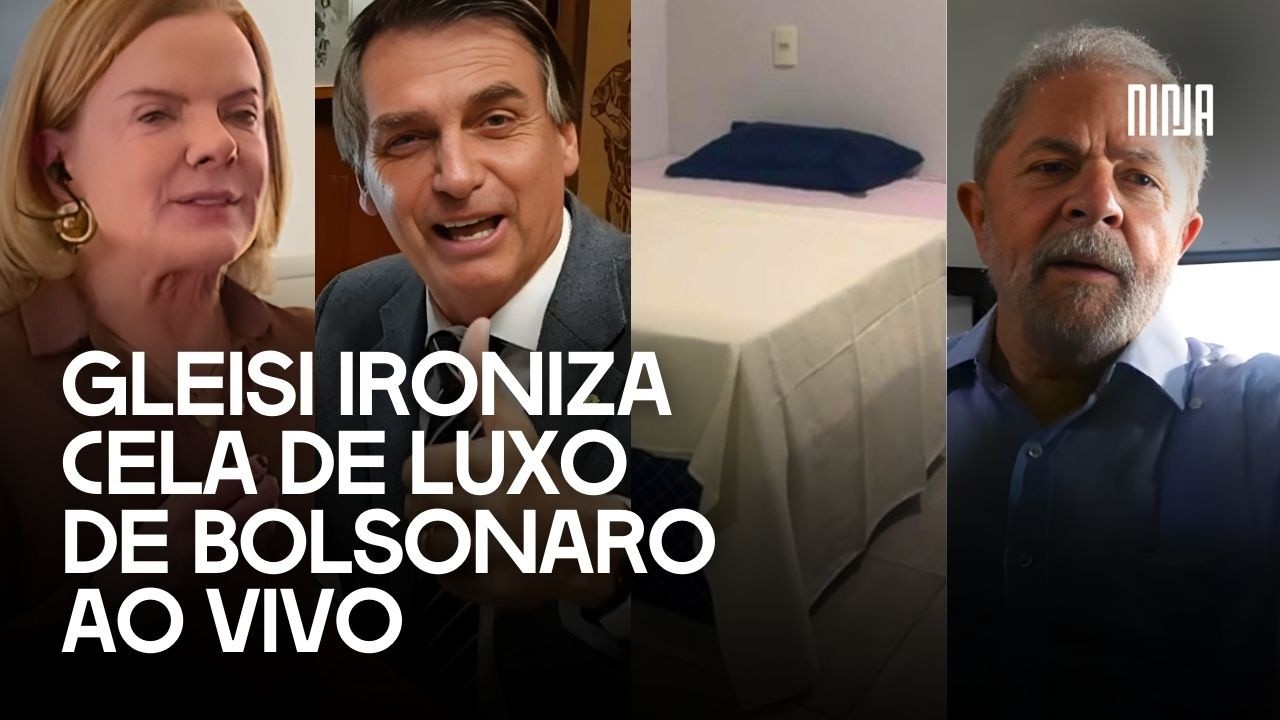 🚨Ao vivo, Gleisi ironiza cela de luxo e desmonta vitimismo de Bolsonaro🚨