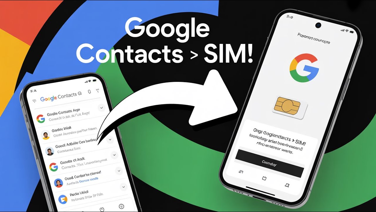 How to Move Contacts from Google to SIM Card (Easy Method!)