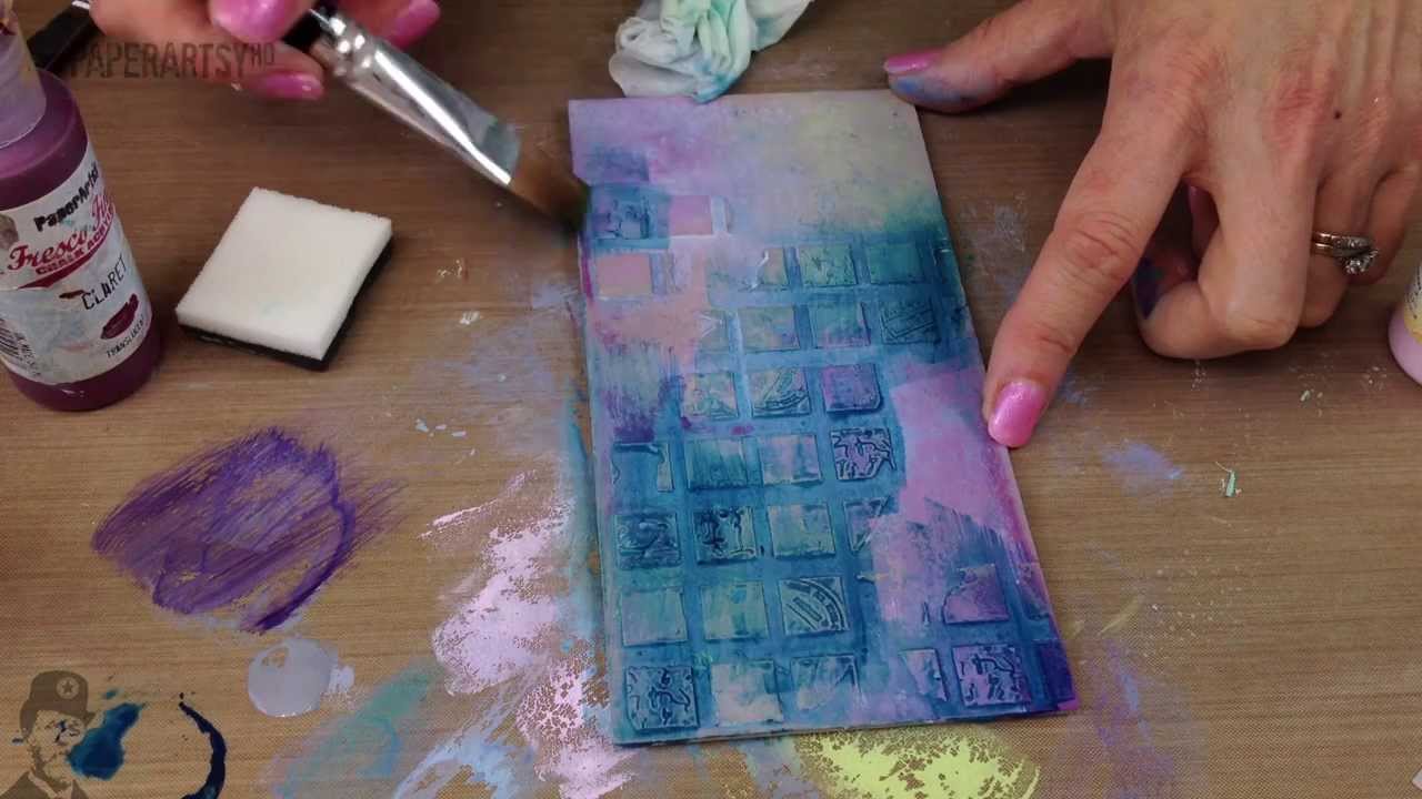 Grunge Paste 106 Stencil Stamping