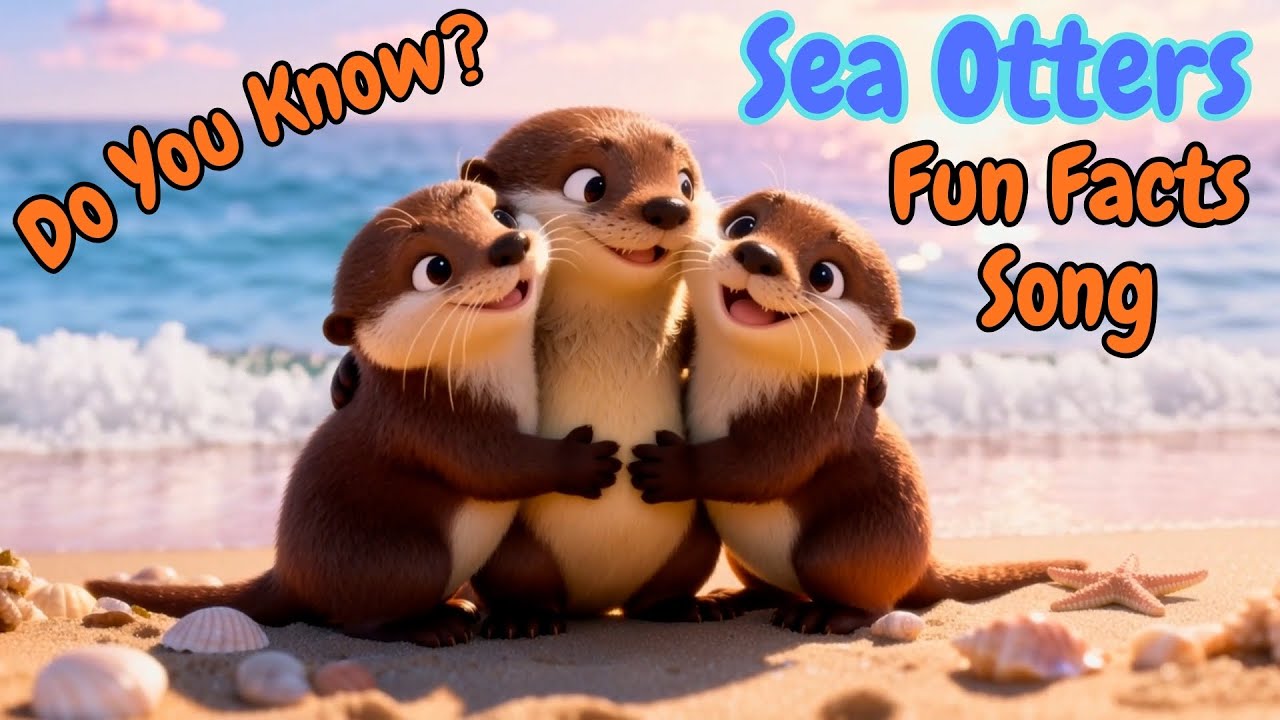 Sea Otter Song 🦦  | Learn Otter Facts | Fun Animal Song for Kids