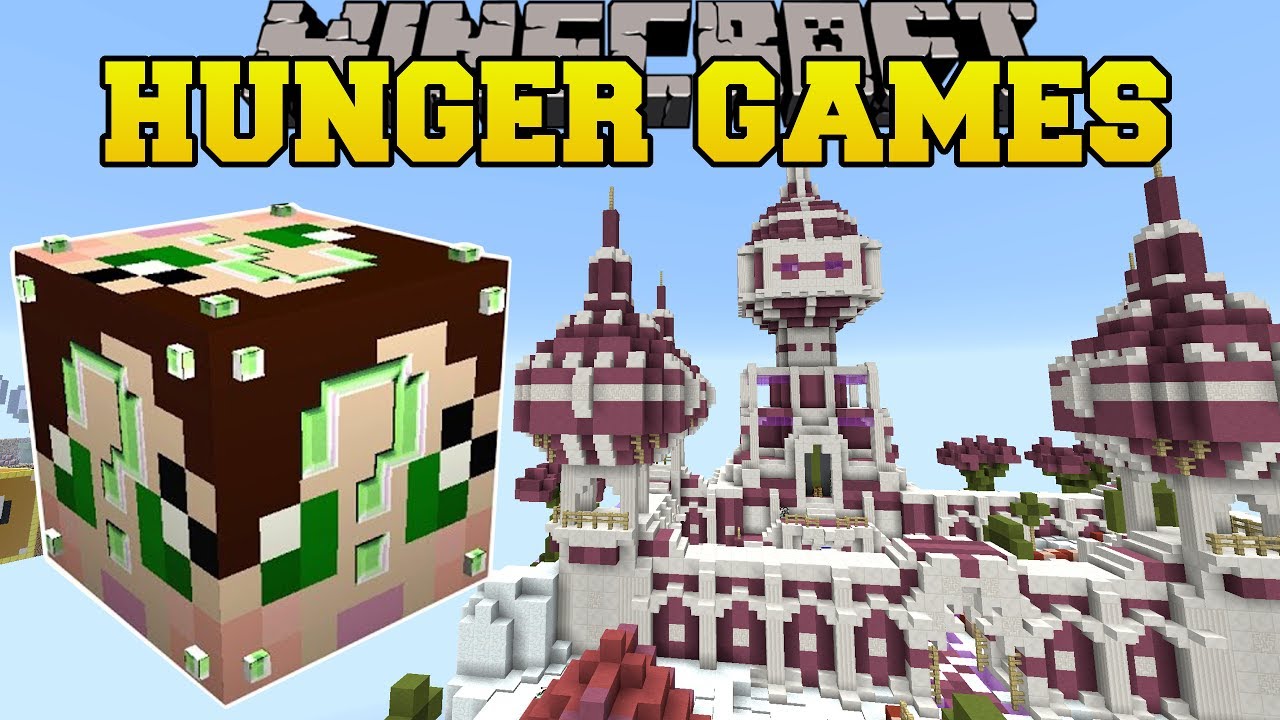 Minecraft: PINK CASTLE HUNGER GAMES - Lucky Block Mod - Modded Mini-Game