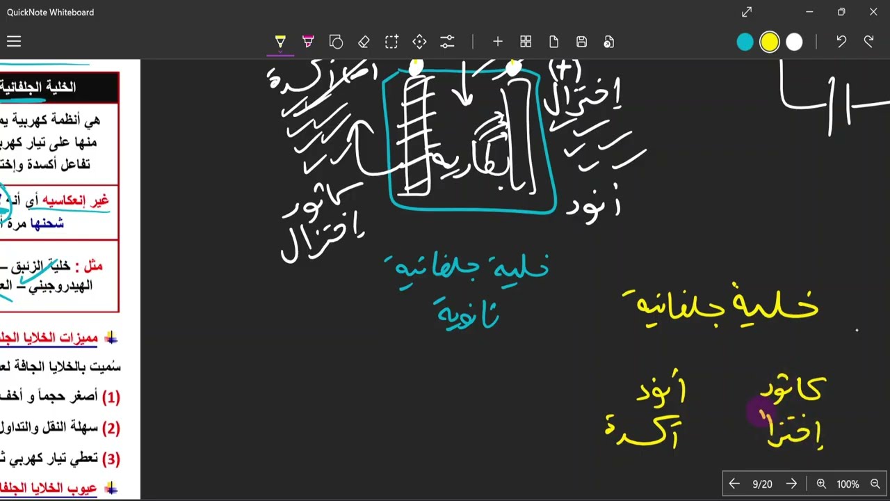 المحاضرة (5) في الكيمياء الكهربية - الخلايا الجلفانية الثانوية 2026