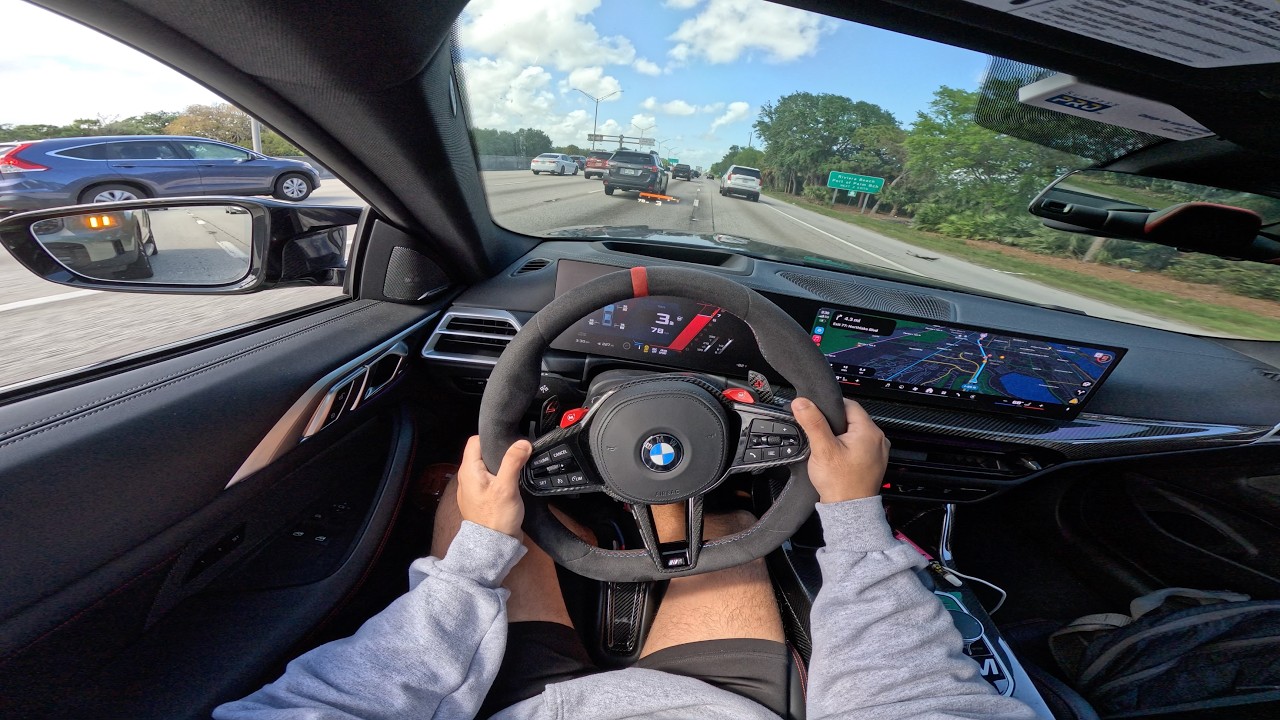 POV 2025 BMW M4 CS CUTTING UP‼️