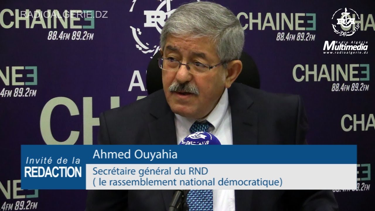Ahmed Ouyahia Secrétaire général du RND 