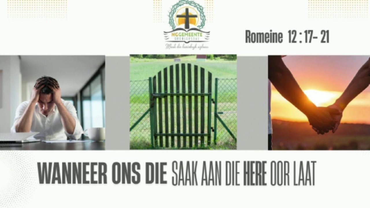 Wanneer Ons Die Saak Aan Die Here Oor Laat // Ds. Julian Olivier // 25 Jan- Toewydingsweek-aanddiens