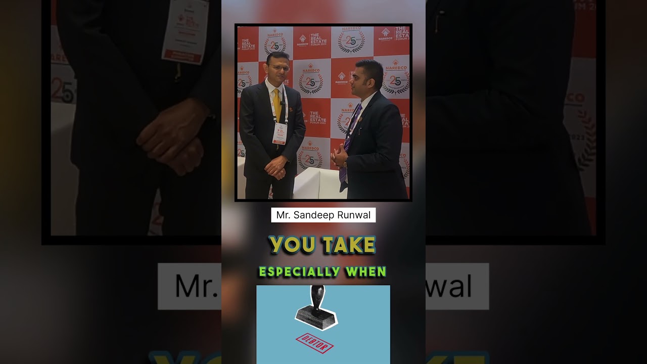 Mr Sandeep Runwal , MD - Runwal Group and President Naredco&rsquo;s Maharashtra. REf chat ​2023 #business