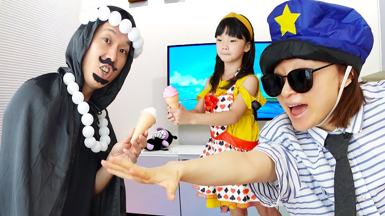 【寸劇】アイスクリームをあげちゃだめ！悪い占い師を知恵を使って捕まえよう　#にじうさチャンネル