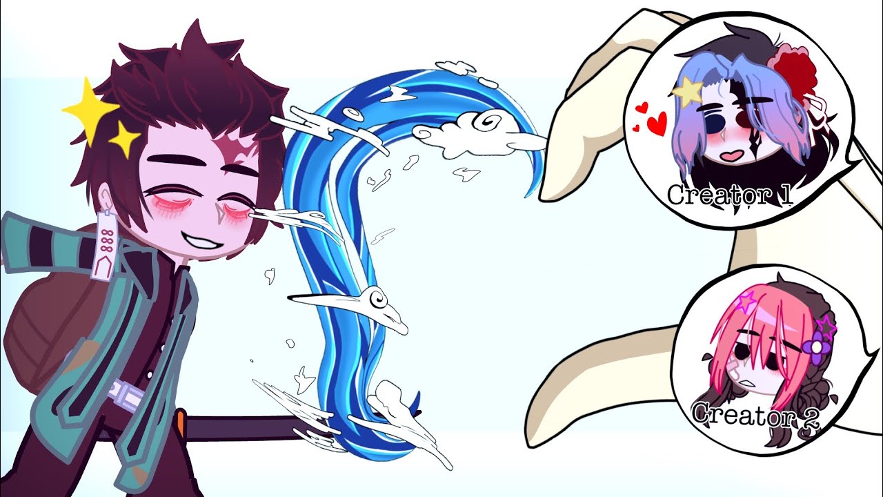 Finger heart with some kny characters ||Gacha Trend|| Inspired by: @Giyuuswife69