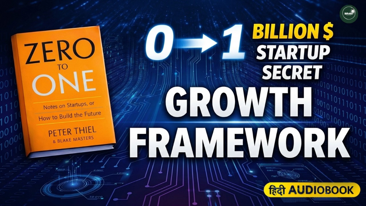 Zero to One Book Summary in Hindi | Peter Thiel की Startup Secrets जिसने दुनिया बदल दी