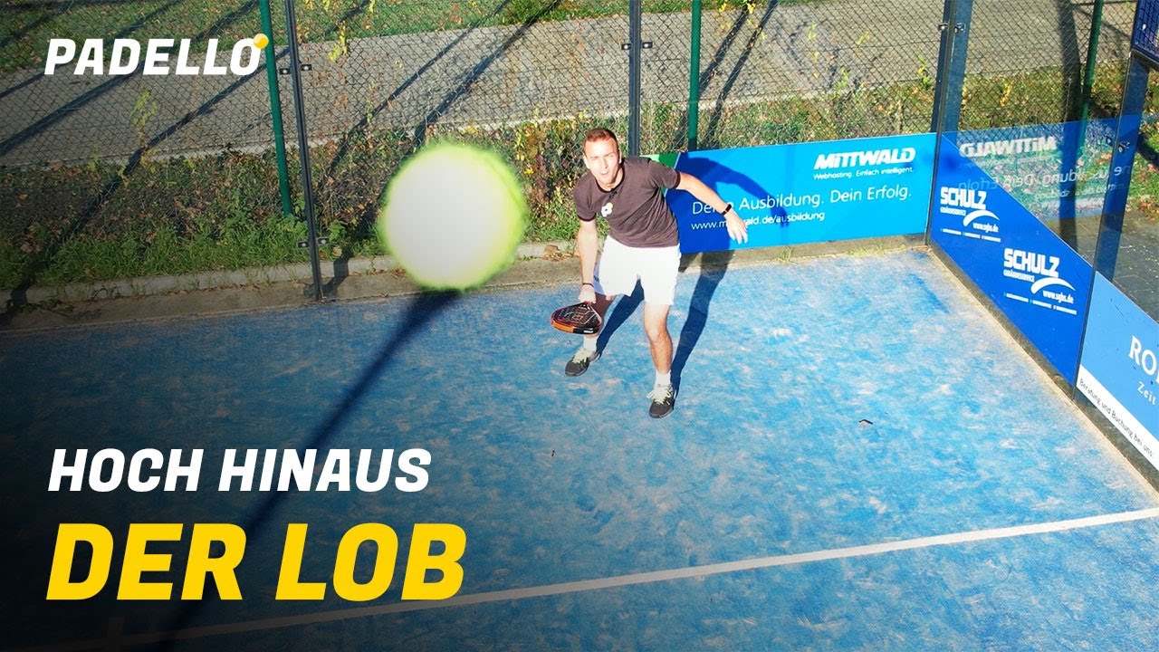 Hoch hinaus: Der Lob beim Padel Tennis