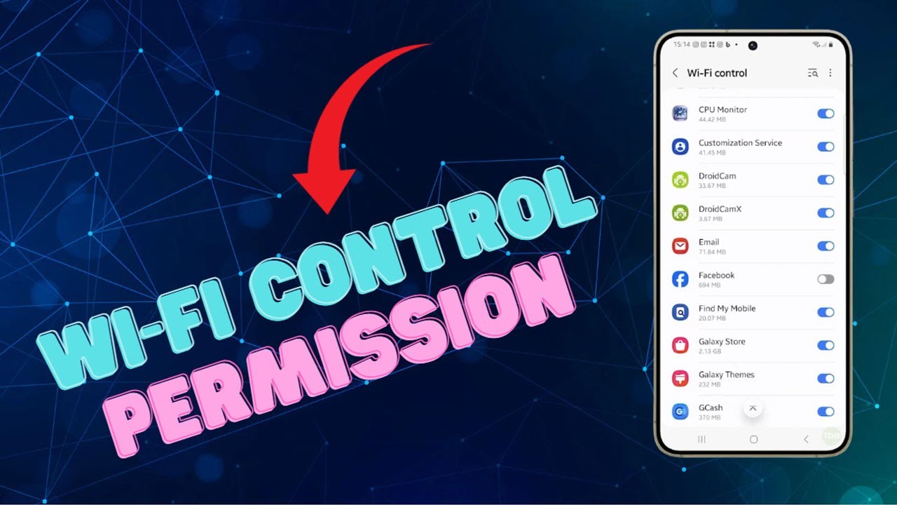 How to Allow/Don't Allow Wi-Fi Control Permission On Galaxy S24