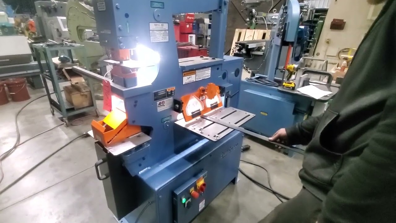 Scotchman 50 Ton Ironworker - Sheer and Punch Functions