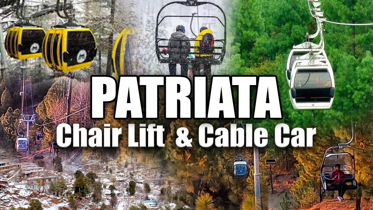 Patriata Chair Lift Ride In Snowfall | New Murree  Patriata Chair Lift & Cable Car Complete Tour