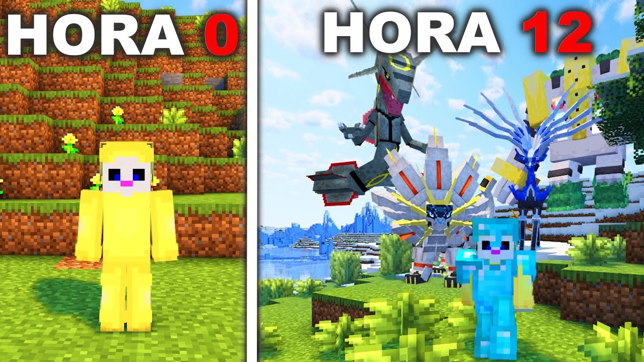 INTENTÉ CONSEGUIR UN EQUIPO LEGENDARIO EN 12 HORAS || COBBLEMON
