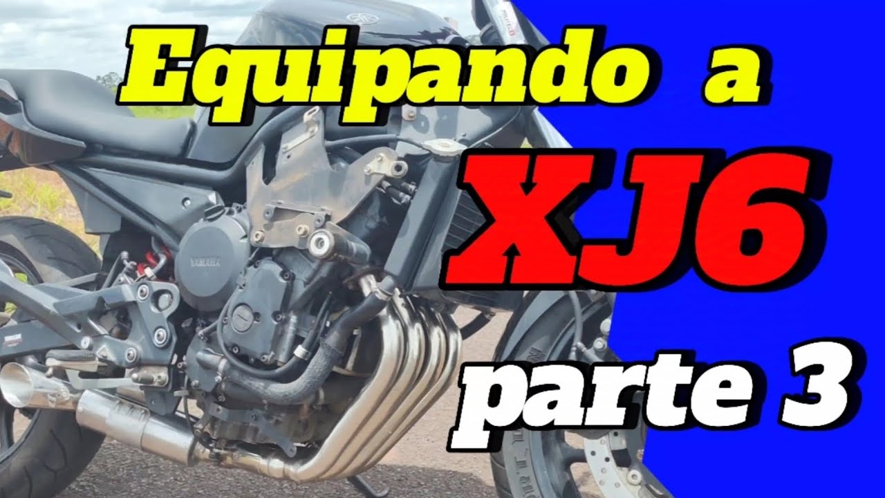 Equipando a XJ6 parte 3, instalando o escapamento esportivo