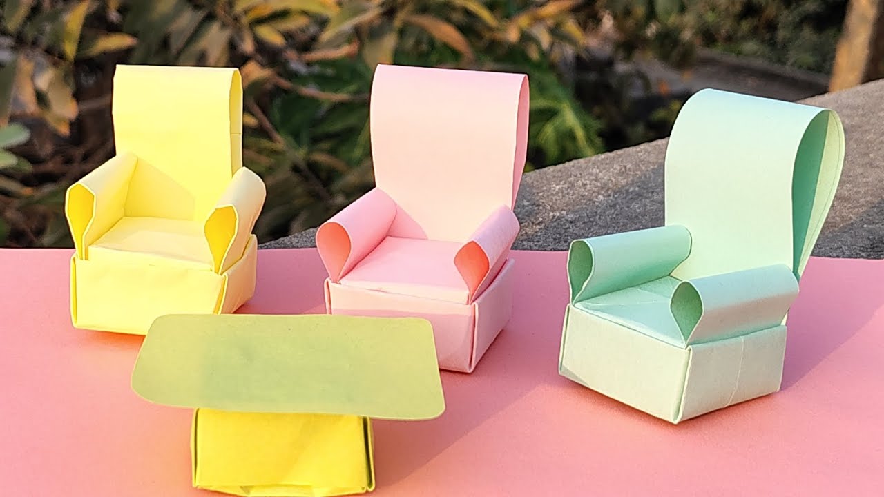 Easy Paper Chair Making at Home | Mini DIY Craft Idea