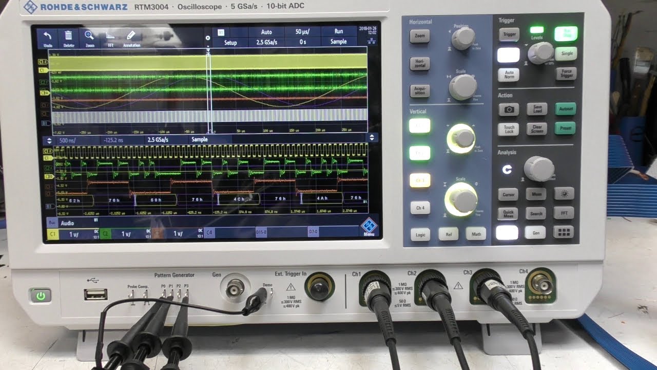 Первый взгляд на осциллограф Rohde & Schwarz RTM3004.