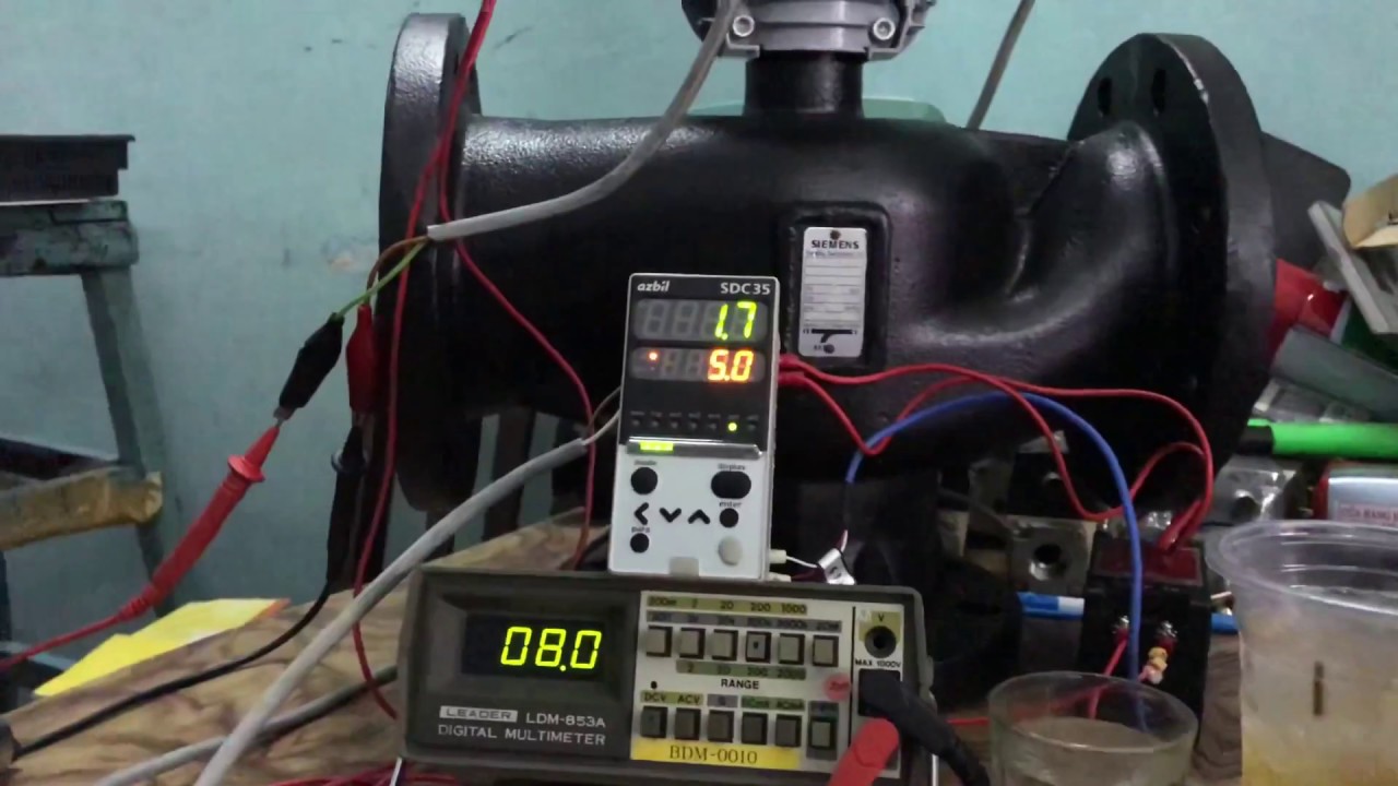 Test azbil SDC35 + Valve Siemens VXF