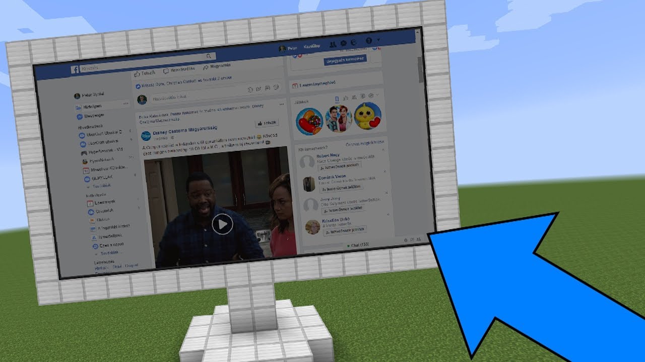 Így Facebookozz a minecraftban!