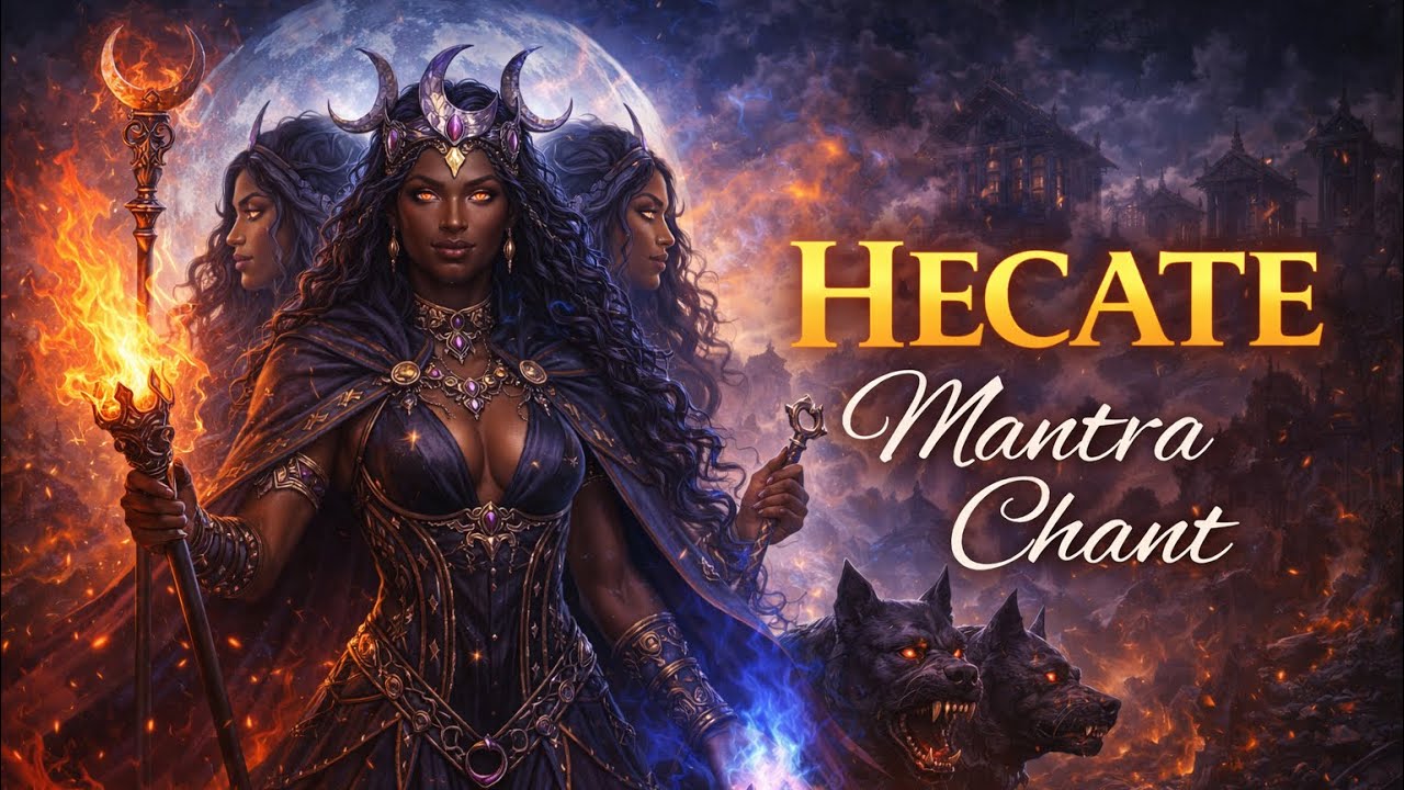 HECATE INVOCATION MANTRA 🌑🔥 Goddess of Crossroads, Keys & Shadow Wisdom | Sacred Night Chant 